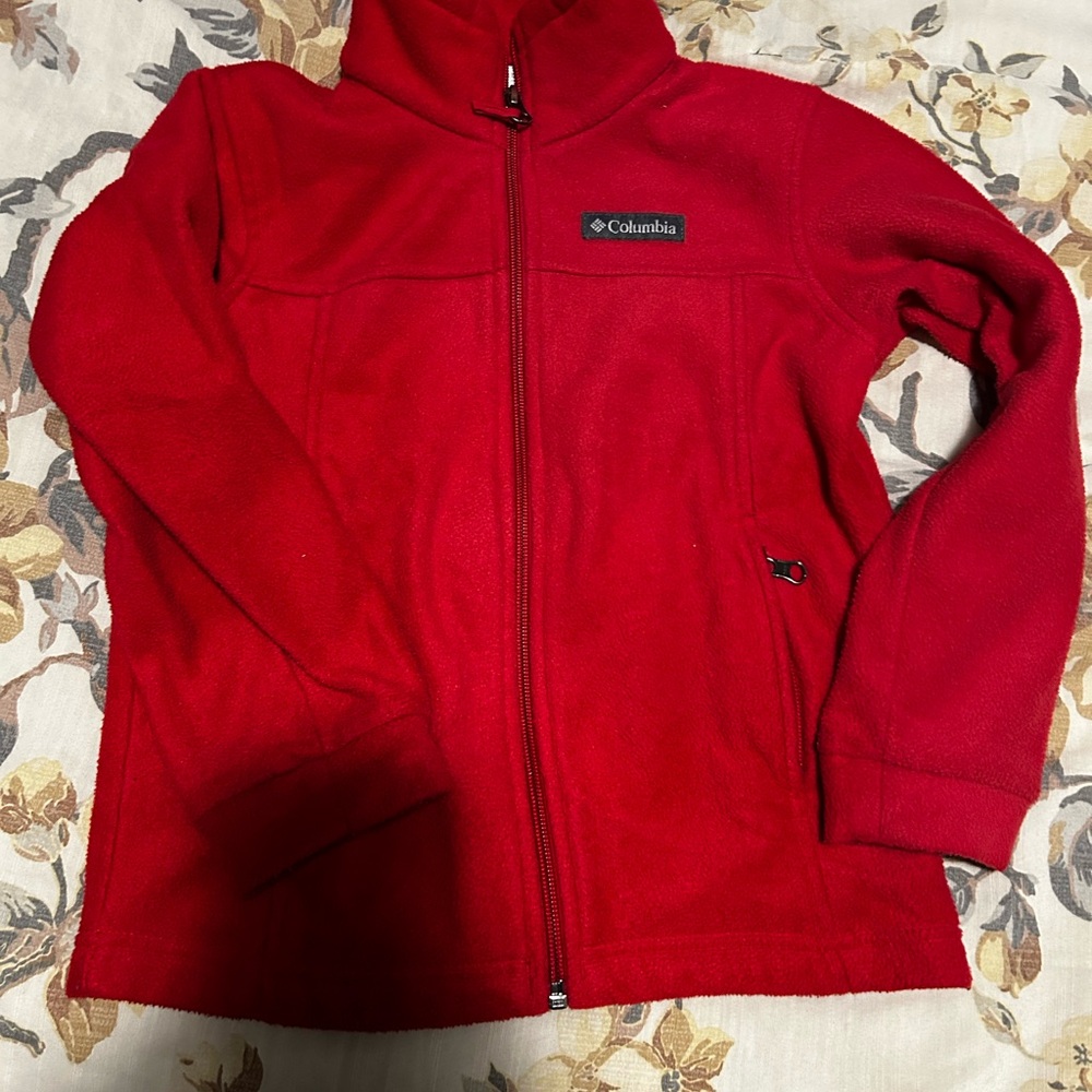 Columbia Vibrant Red Fleece Jacket